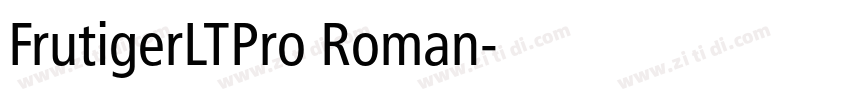 FrutigerLTPro Roman字体转换